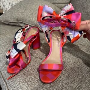 Vibrant Pink and Red Women's Heels